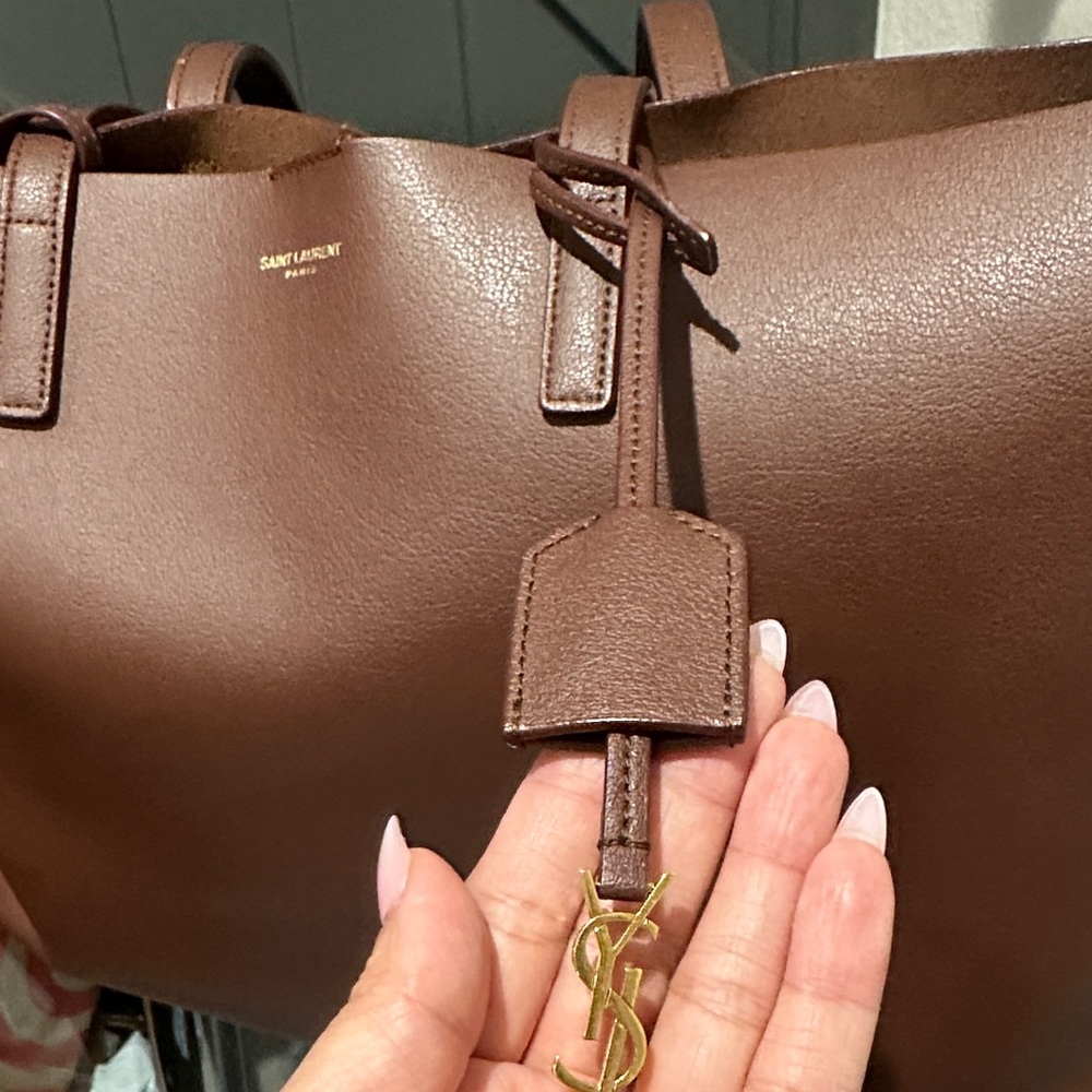 Yves Saint Laurent Chocolate Brown Tote - Picture 3 of 11